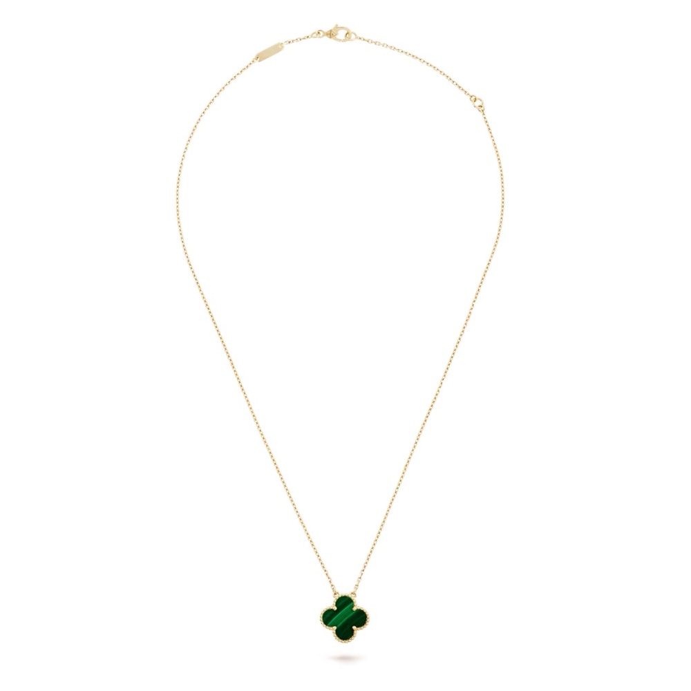 *SOLD* Van Cleef & Arpels (VCA) Vintage Alhambra Malachite necklace